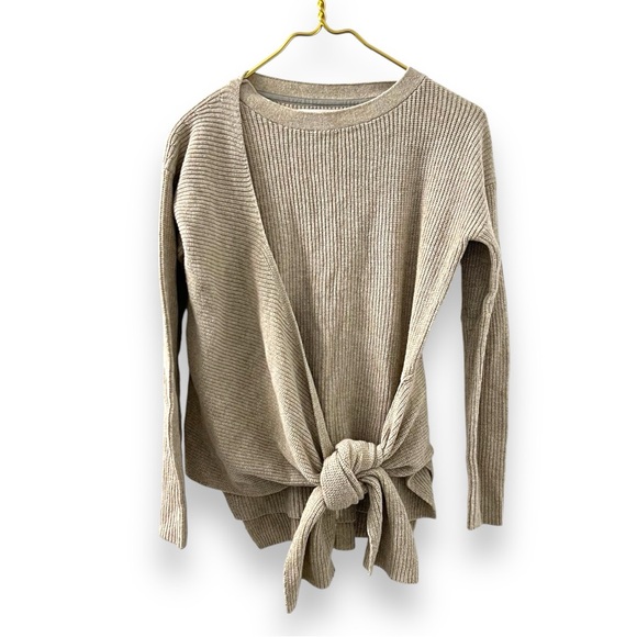 Brochu Walker Ribbed Cahsmere Wrap Sweater - Picture 1 of 4